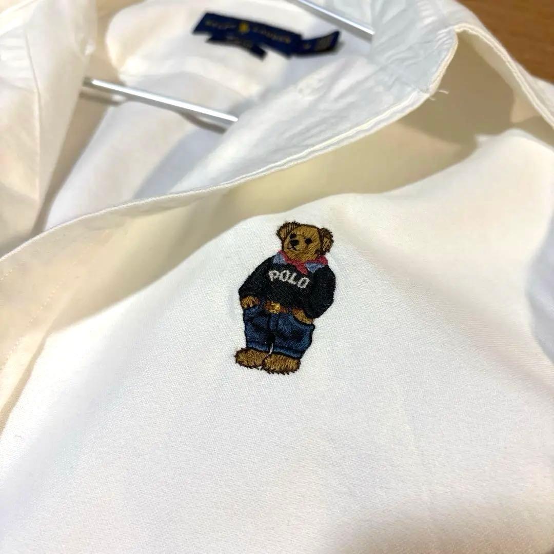 【未使用に近い】ポロラルフローレン オックスフォード ポロベア ボタンダウン