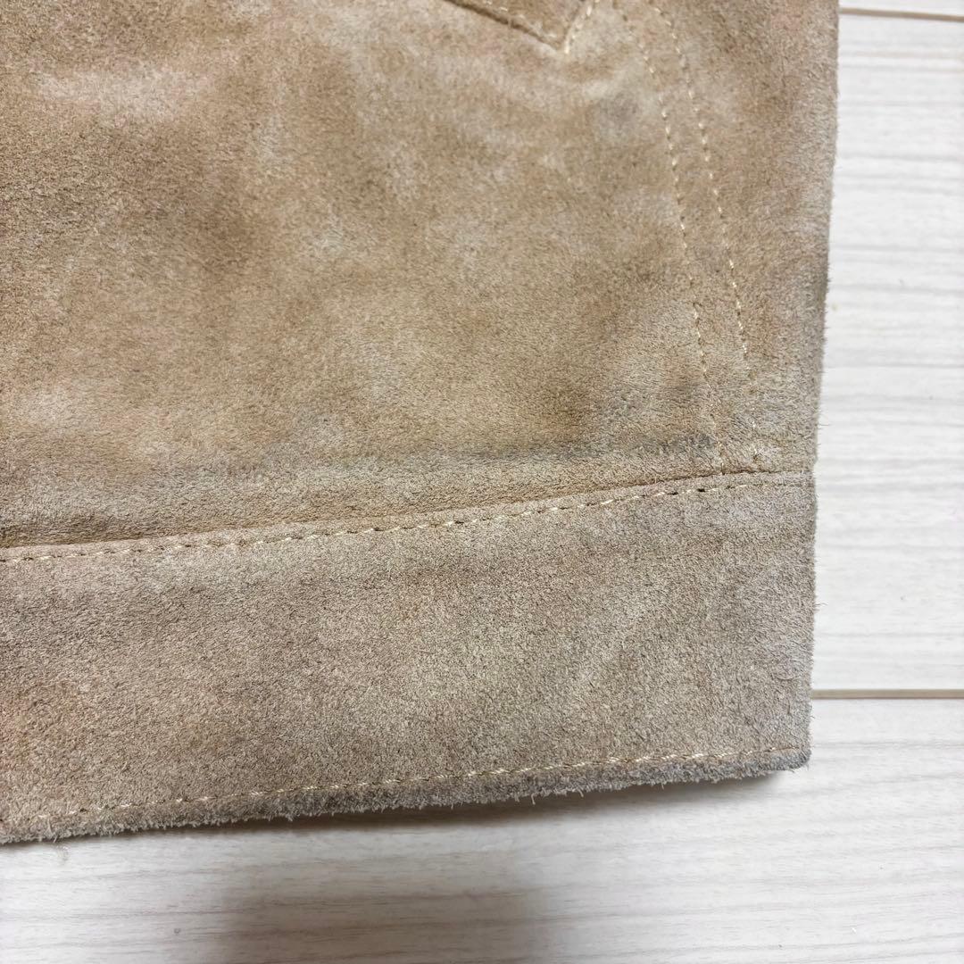 90s 初期 DOARAT スエードレザー 本革 ジャケット ロデオ トラッカー