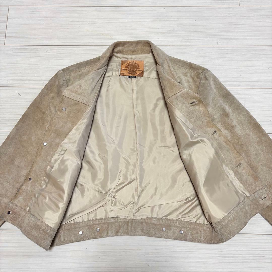 90s 初期 DOARAT スエードレザー 本革 ジャケット ロデオ トラッカー
