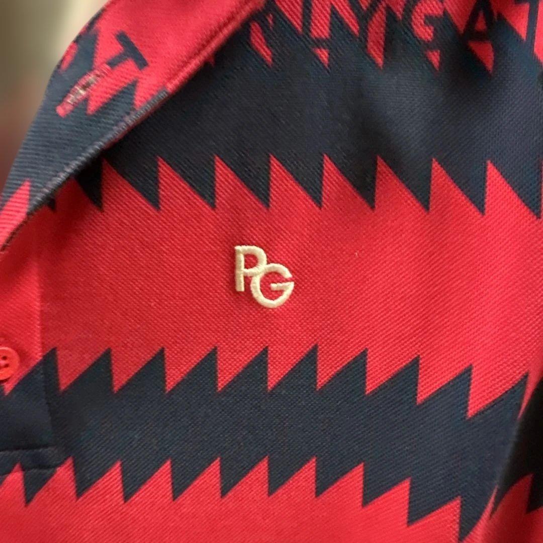 【日本製】パーリーゲイツ ジグザグパターン ポロシャツ