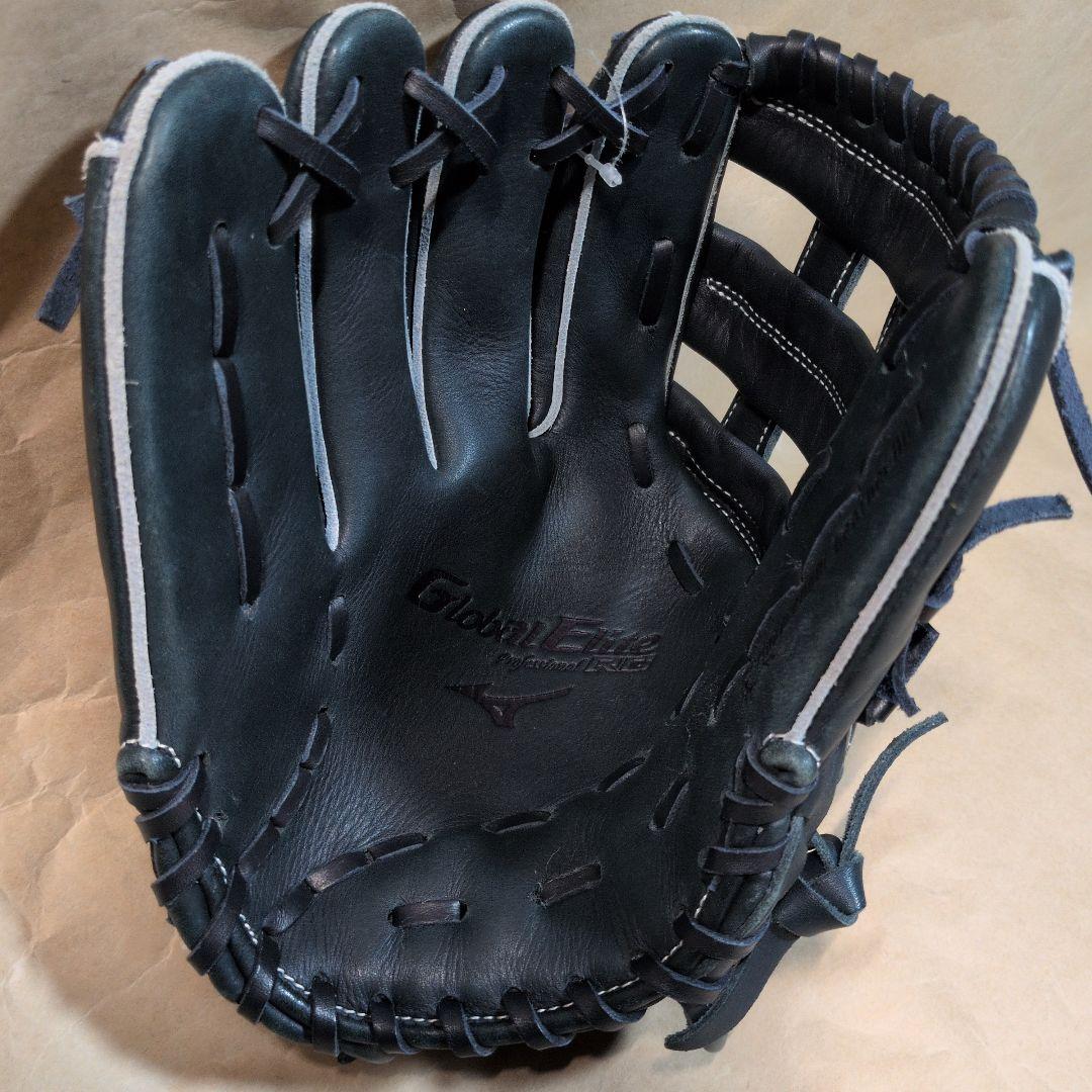 ミズノ:少年軟式グラブ:左投げ用:外野手:桑原将志モデル:サイズL:色グリーン系