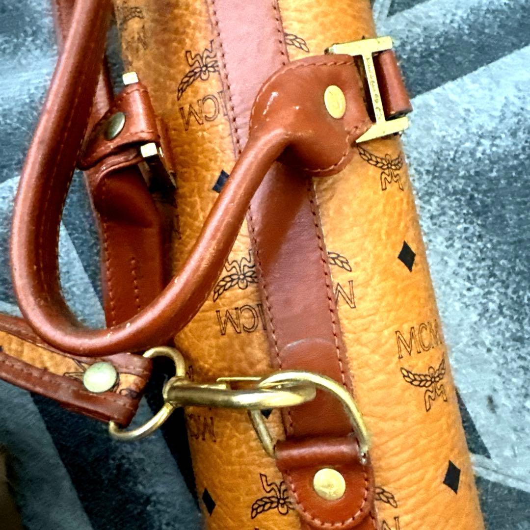 MCM レザーキャディバッグ ベージュ