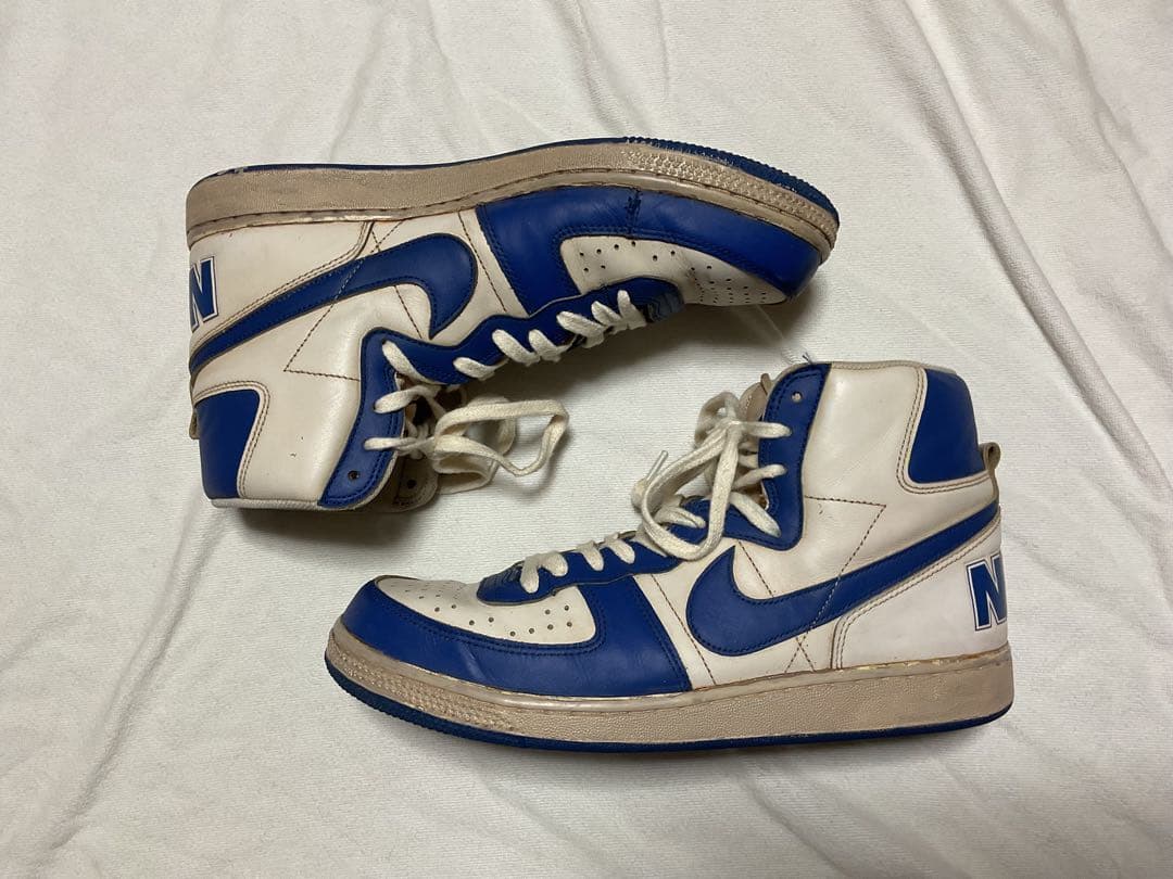 ナイキ ターミネーター HIGH WHITE/ 30cmビンテージ加工