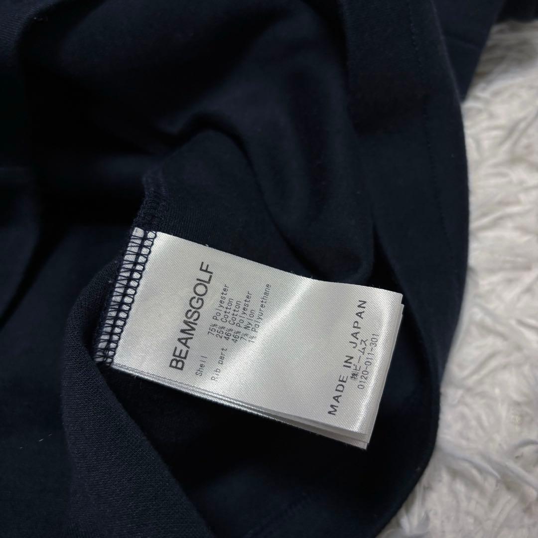 新作 ビームスゴルフ ワンピース ネイビー ハイネック ストレッチ ゴルフウェア