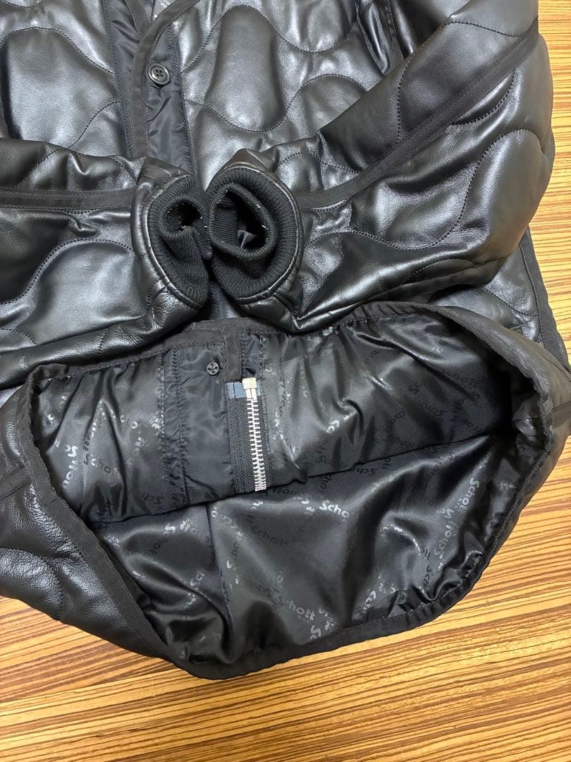 Schott キルティング ライナー レザージャケット