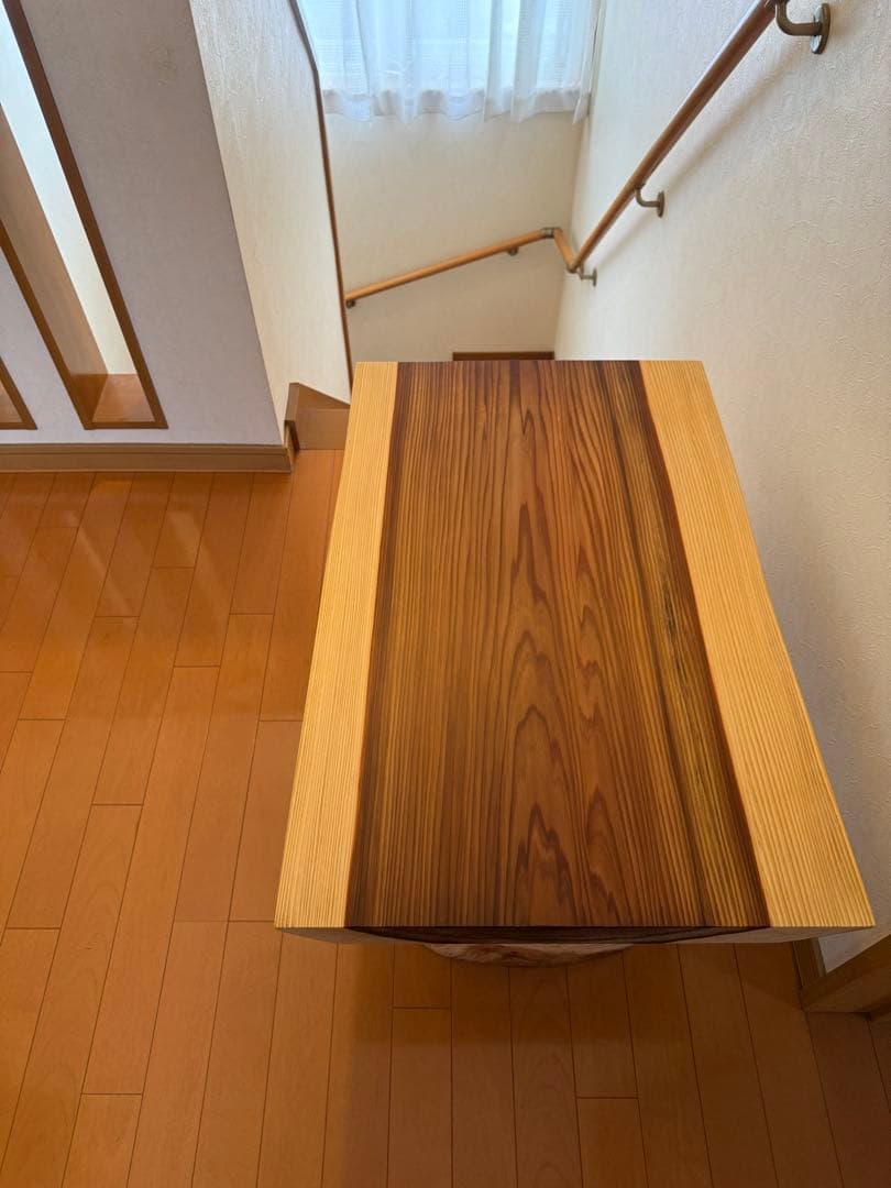 天然杉一枚板最高級杢目のテーブル天板のみ　beeswax塗装仕上げ‼️