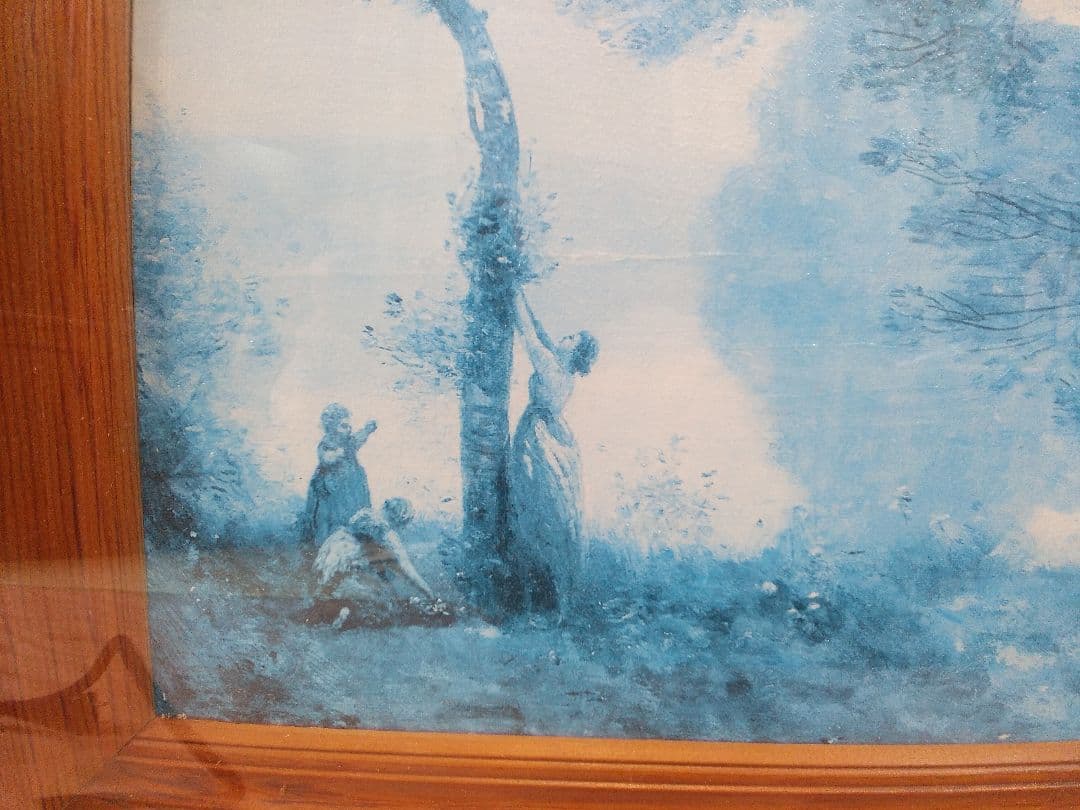 洋画 風景画の巨匠 カミーユ・ コロー (複製画) F10号 額入り