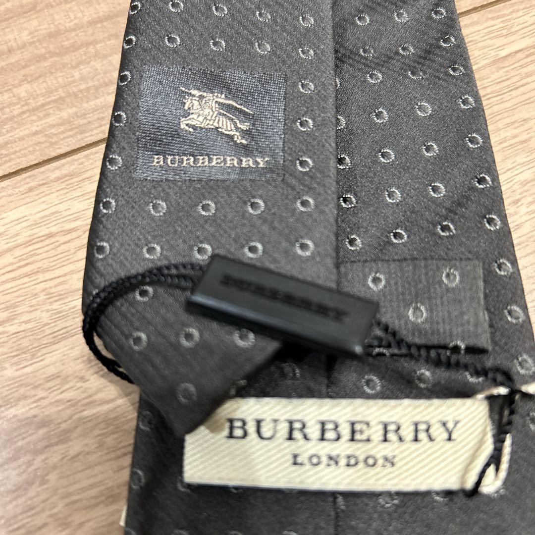 BURBERRY グレー メランジ ネクタイ