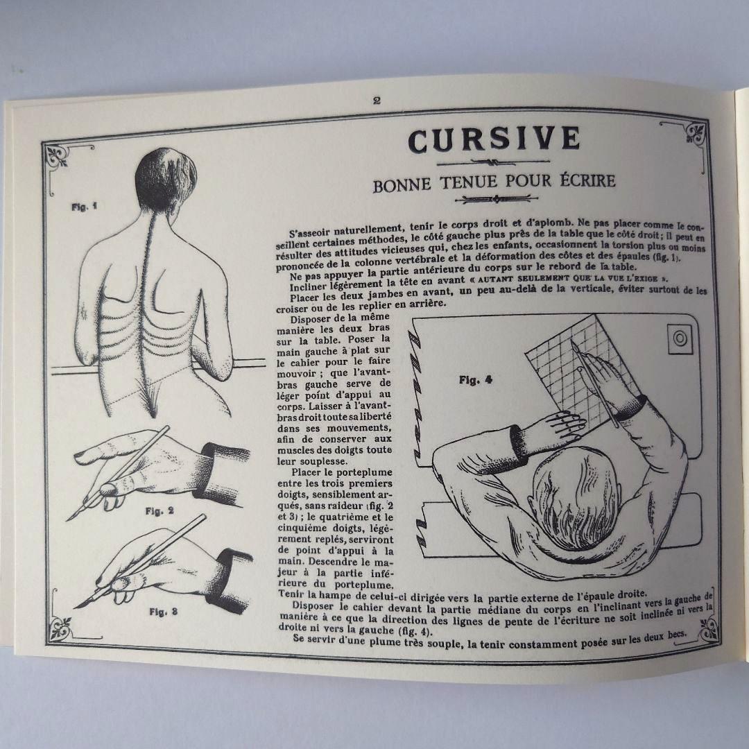 フランス製＊カリグラフィー教本＊Recueil Methodique