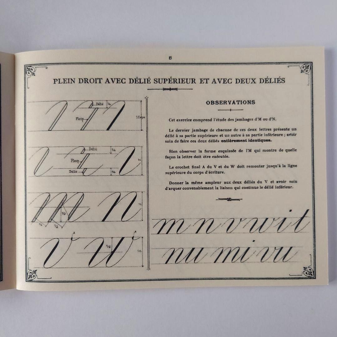 フランス製＊カリグラフィー教本＊Recueil Methodique