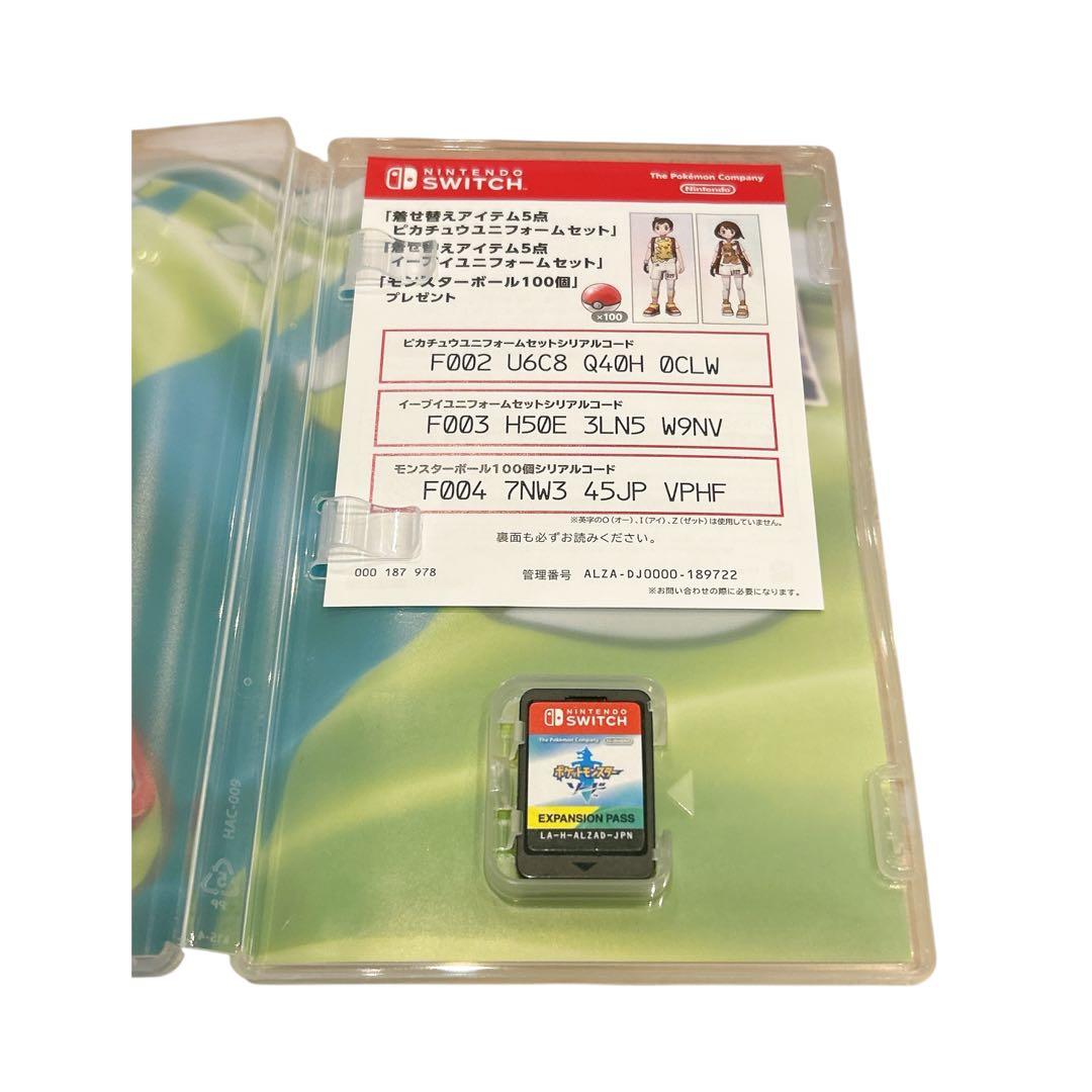 美品 ポケットモンスター ソード ＋ エキスパンションパス Switch ソフト