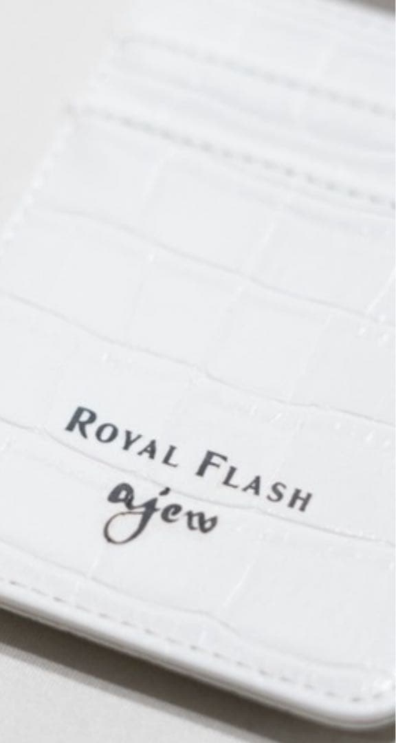 ajew 別注 クロコ ひも付き マルチ対応 Mサイズ スマホケース