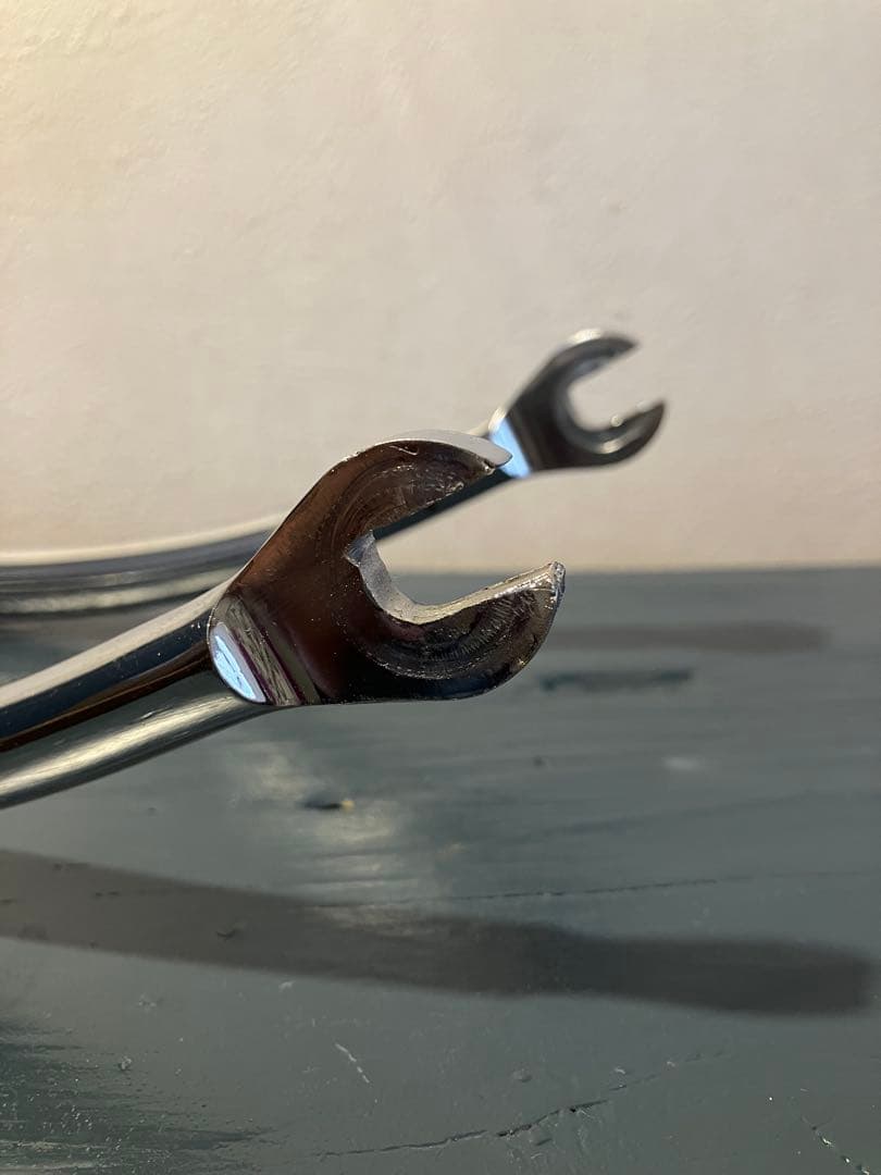 メッキ２枚肩フォーク　njs ？　ピスト