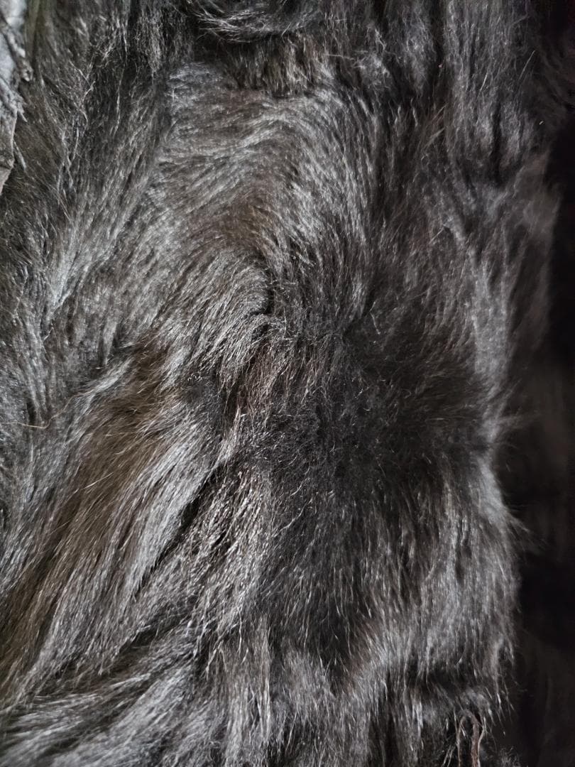 【極美品・希少3L】本革 フリーダムオリジナル スクラッチムートン パッチワーク