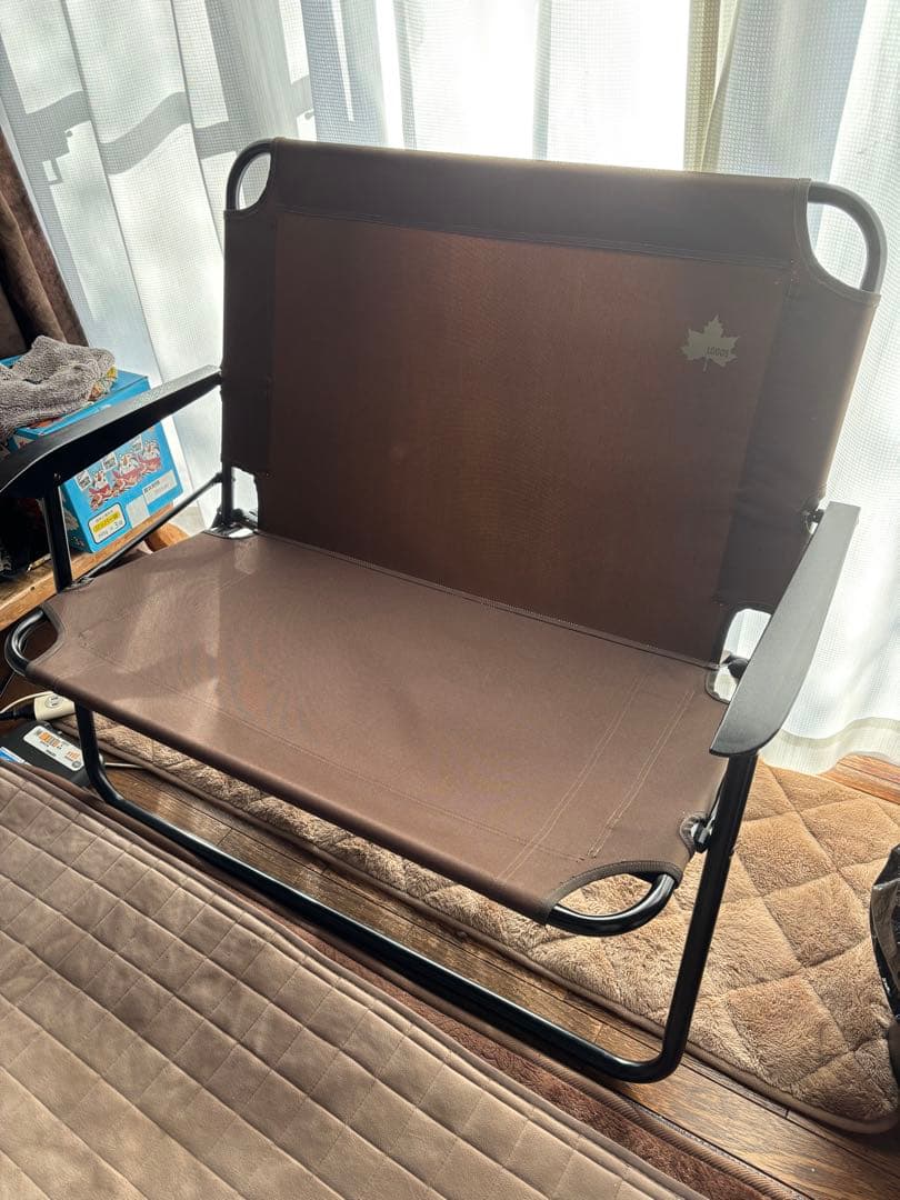 LOGOS アウトドアベンチ ブラウン