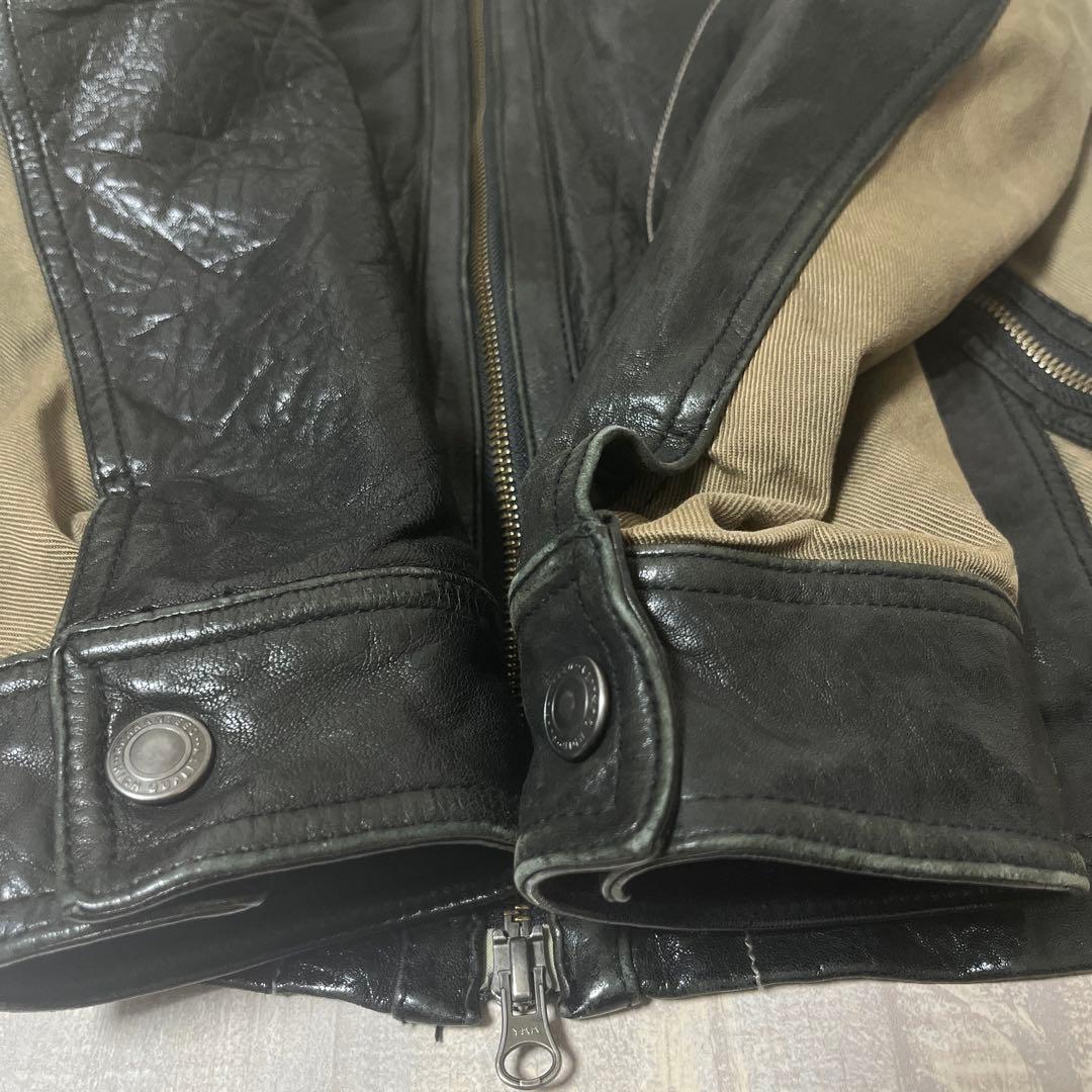 【羊革】MIND BLOW MEN'S BIGI レザー ライダース ジャケット