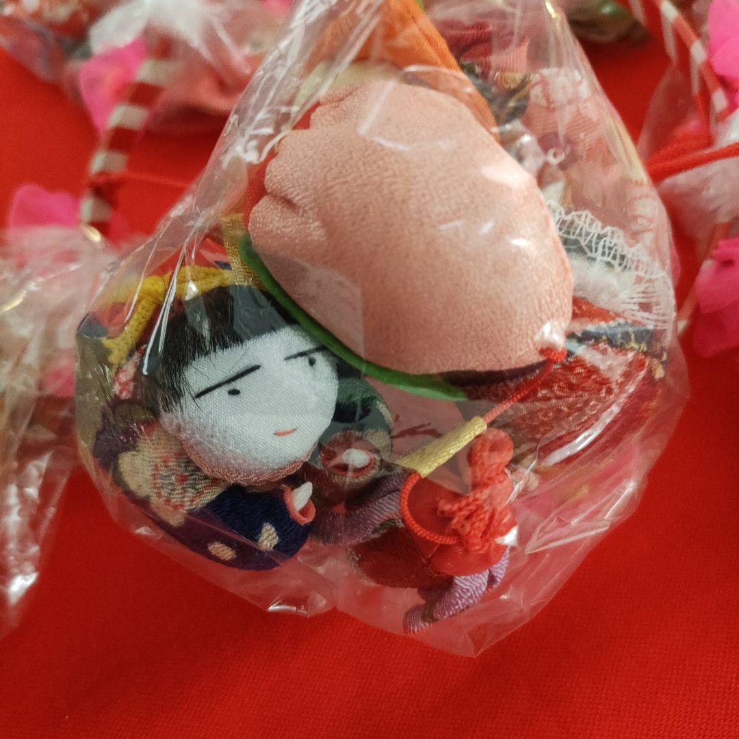 ひな祭り 吊るし飾り　吊るし雛(全長80cm輪っか〜70cm)　　未使用品