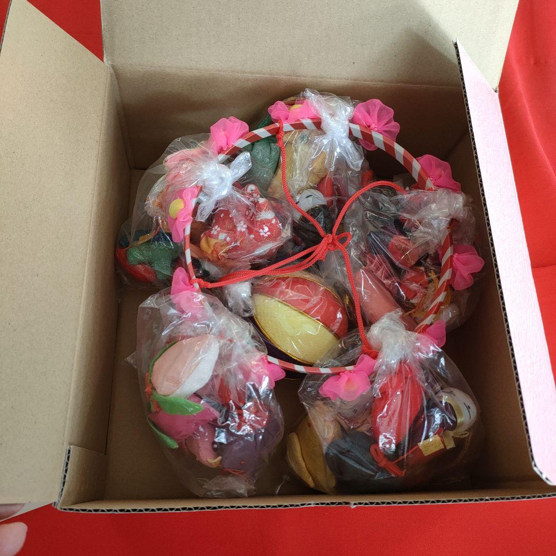 ひな祭り 吊るし飾り　吊るし雛(全長80cm輪っか〜70cm)　　未使用品