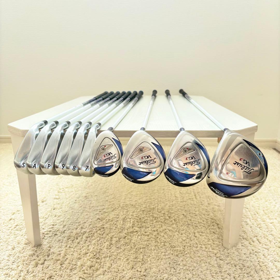 【フレックスA】タイトリスト VG3 レディースクラブ10本セット