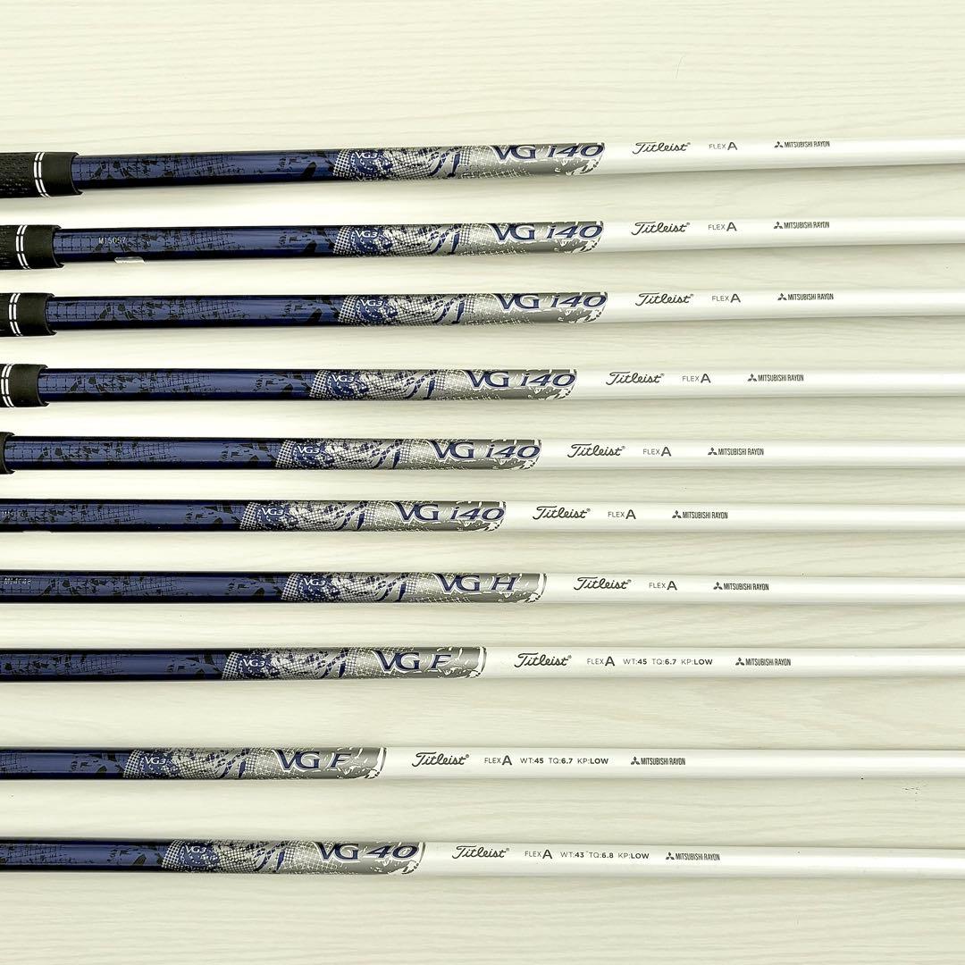 【フレックスA】タイトリスト VG3 レディースクラブ10本セット