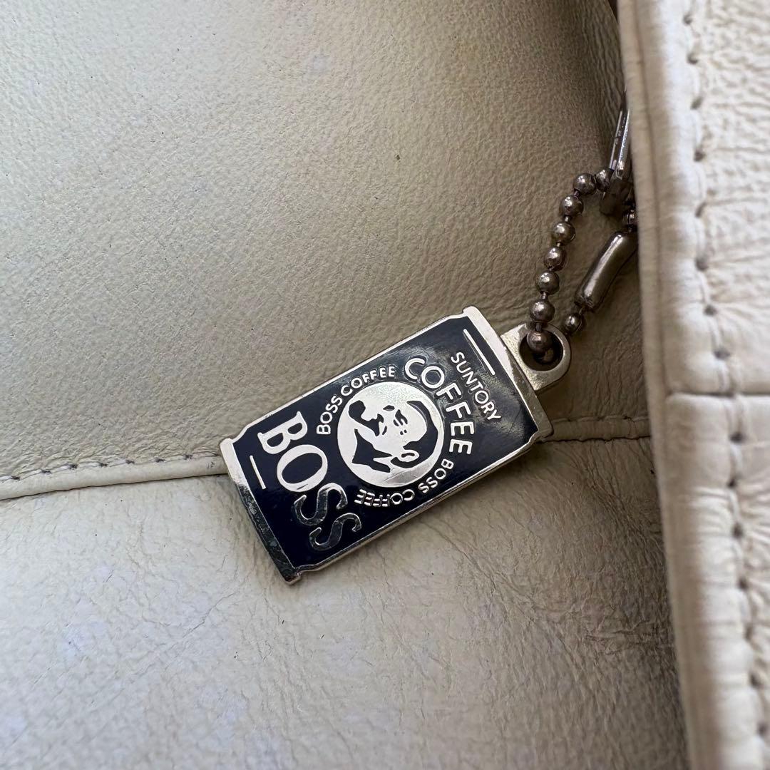 r*6様 非売品★BOSSジャン ボスジャン サントリー レザー ダウンジャケッ