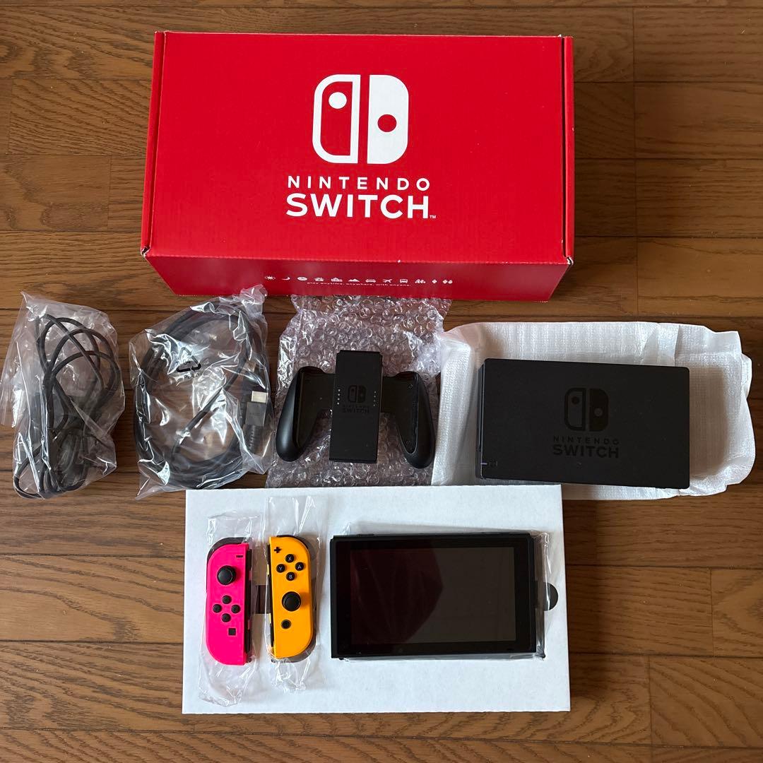 Nintendo Switch 本体 ピンク・オレンジ Joy-Con
