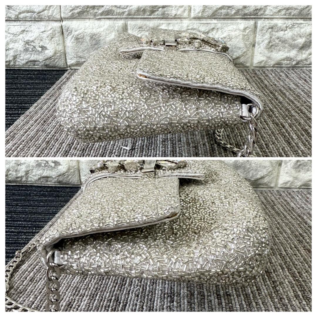 超美品　EPOCA　エポカ　ビジュー　チェーン　ワンショルダーバック