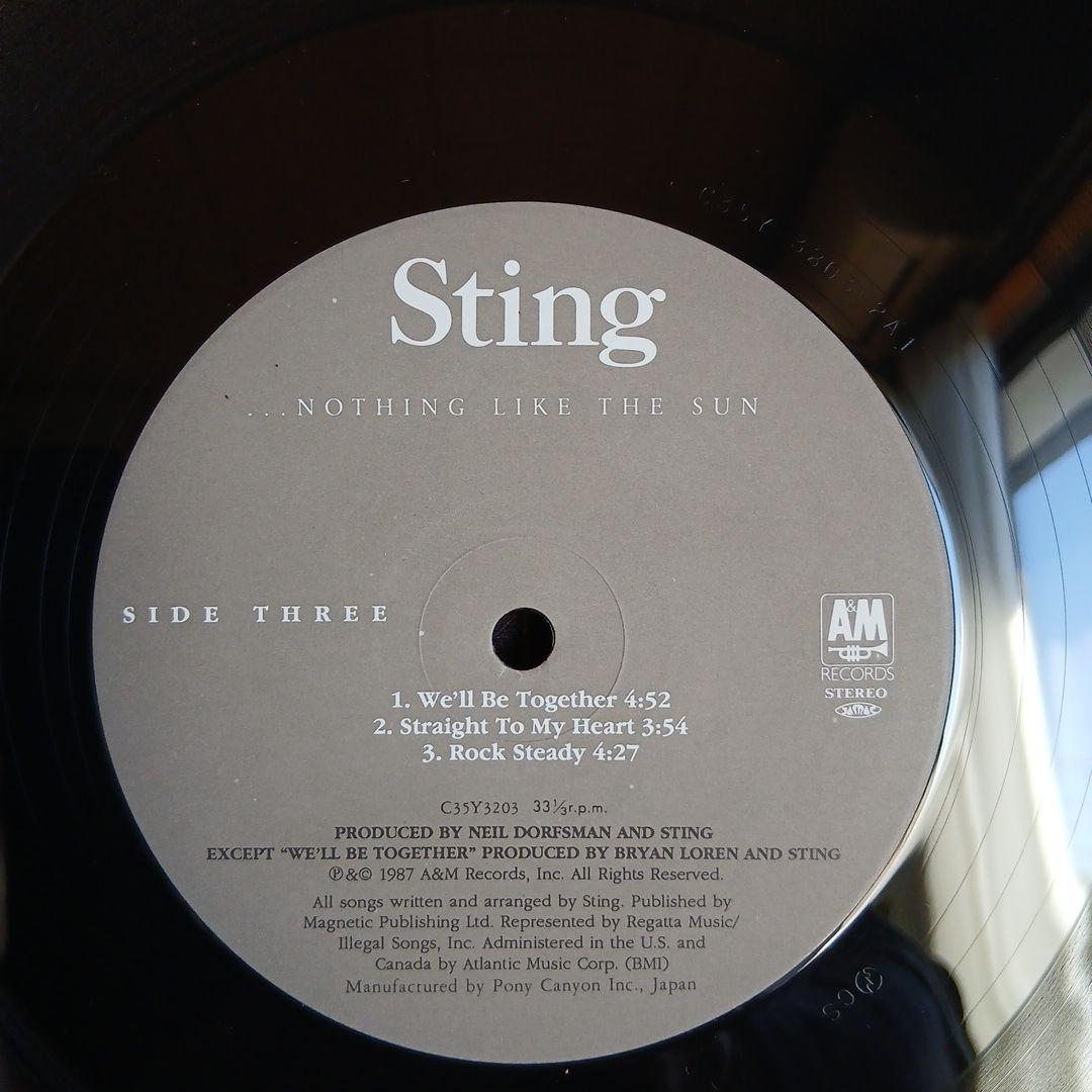 ⑥-7 スティング ／Nothing Like The Sun 2枚組 LP