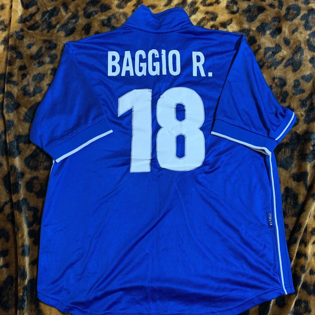 ロベルト　バッジョ　イタリア代表　レプリカユニフォーム　Lサイズ