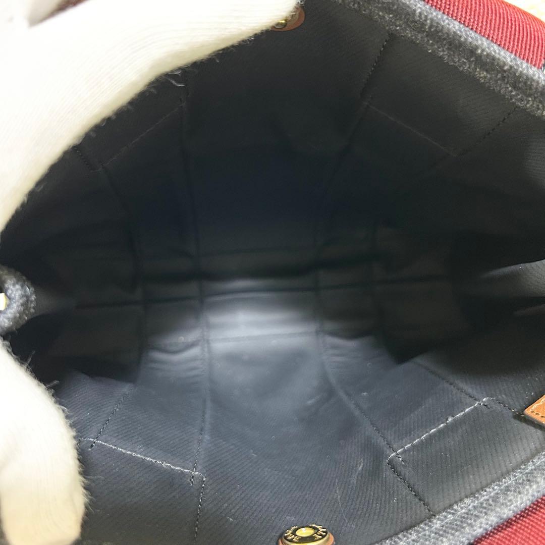 【未使用級】 BALLY トートバッグ キャンバス ネイビー インディゴ