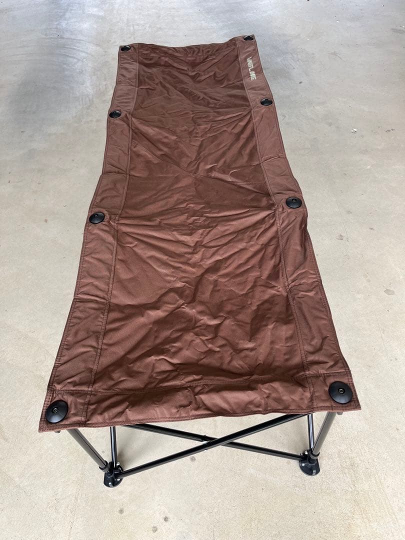 (使用回数１回)ユニフレーム リラックスコット ブラウン×ブラック