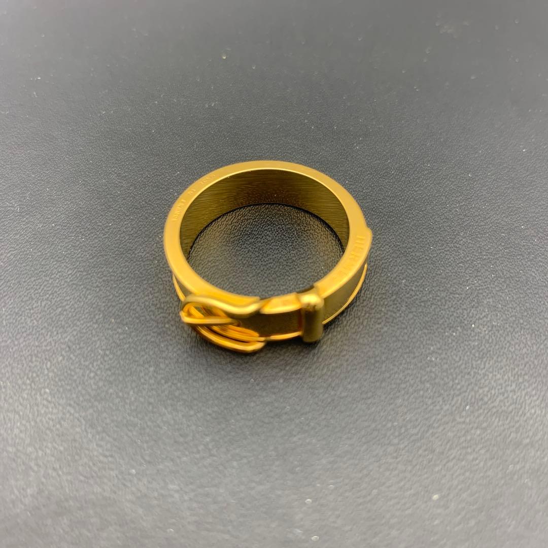 HERMES エルメス サンチュール スカーフリング ゴールド系