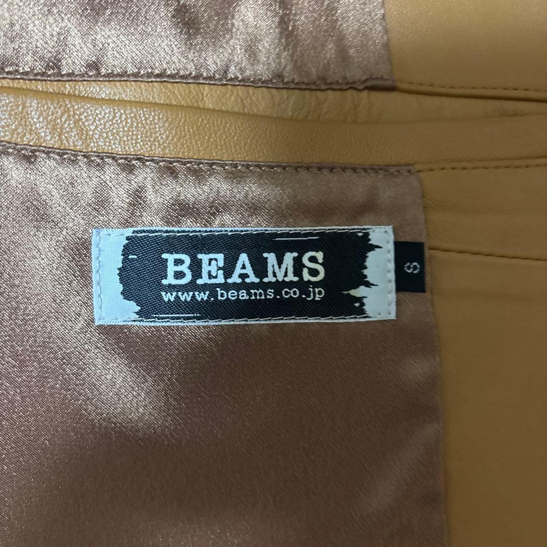 【BEAMS】ビームス　ラムレザージャケット
