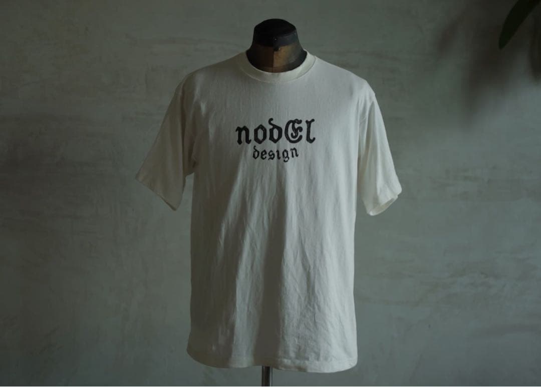 Nodel design ノデルデザイン　白　Tシャツ　L