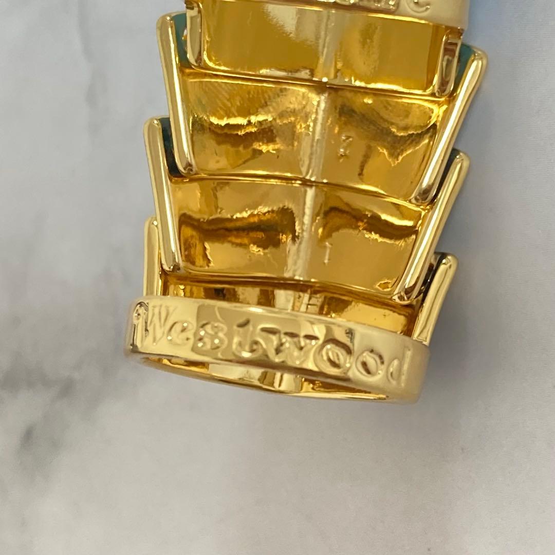 Vivienne Westwood｜ARTEMISリング　ゴールド×ブルー