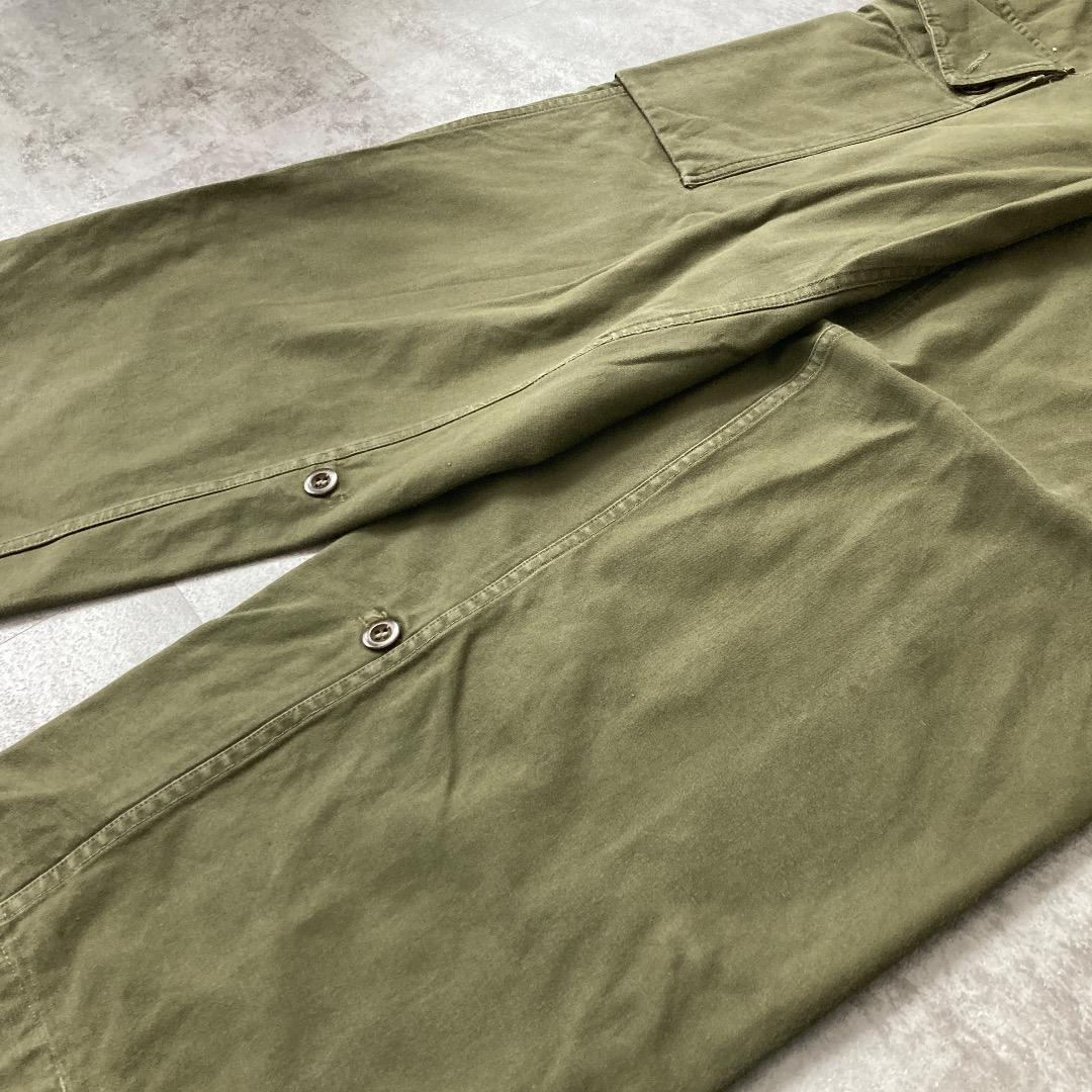 50s オランダ軍 実物 ダブルフェイス カーゴパンツ ボタンフライ