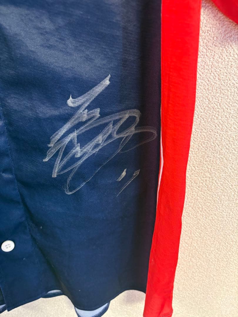日本ハム野球ユニフォーム 大谷翔平サイン入り 写真つき