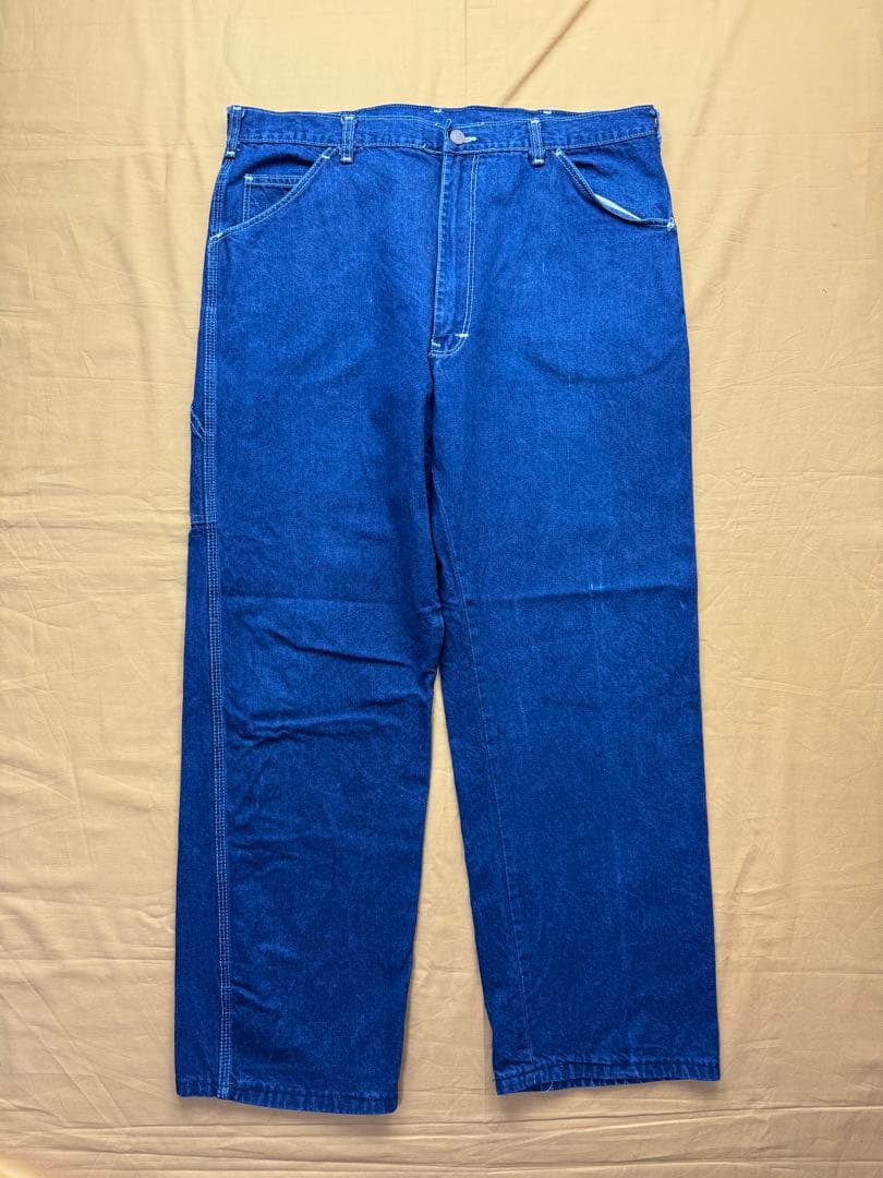濃紺　80s TALON Dickies USA製 ペインターパンツ　デニム