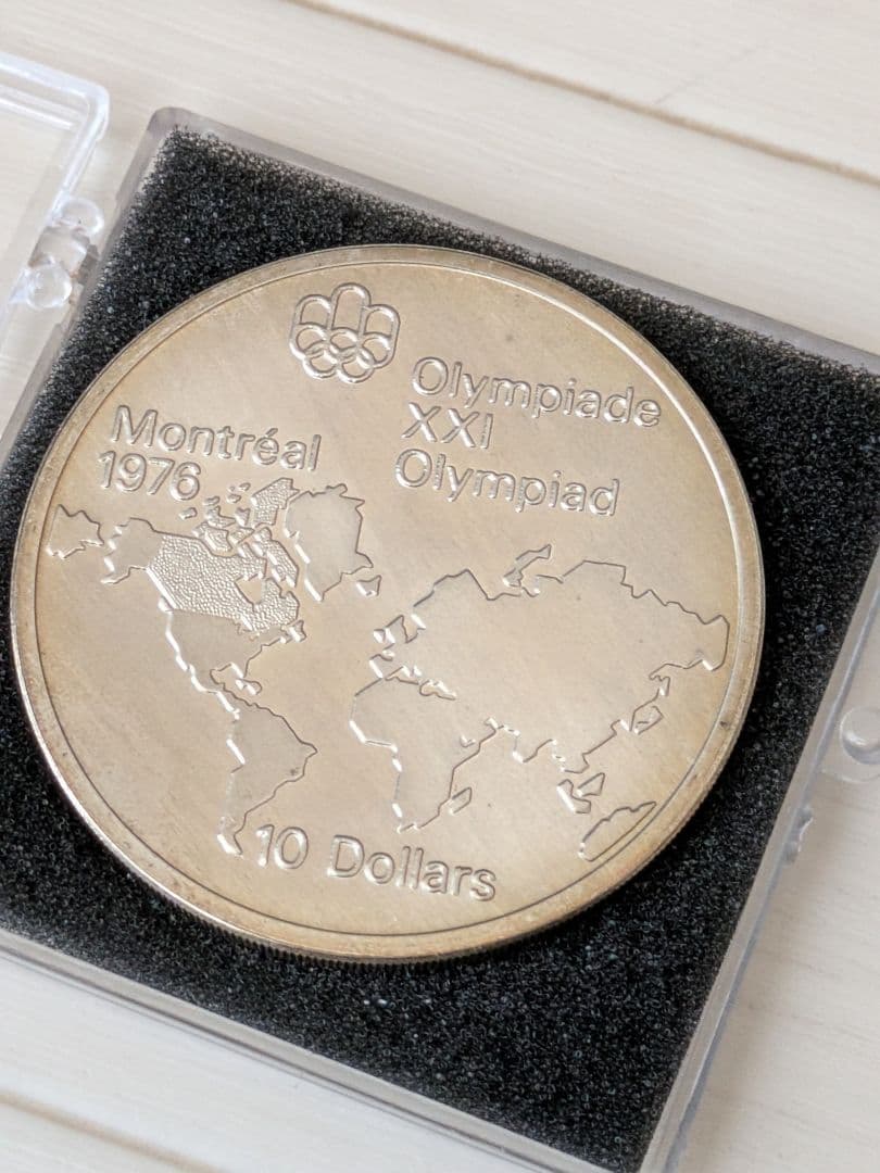 希少1973年カナダ モントリオール オリンピック 記念 大型銀貨