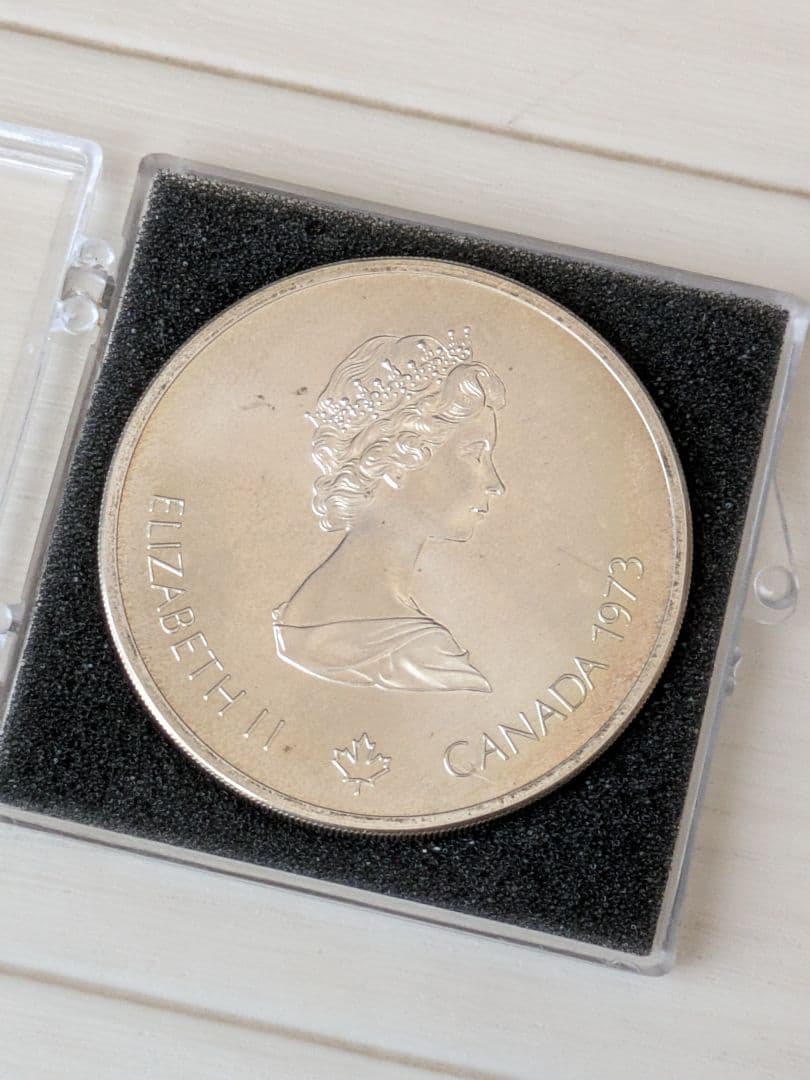 希少1973年カナダ モントリオール オリンピック 記念 大型銀貨