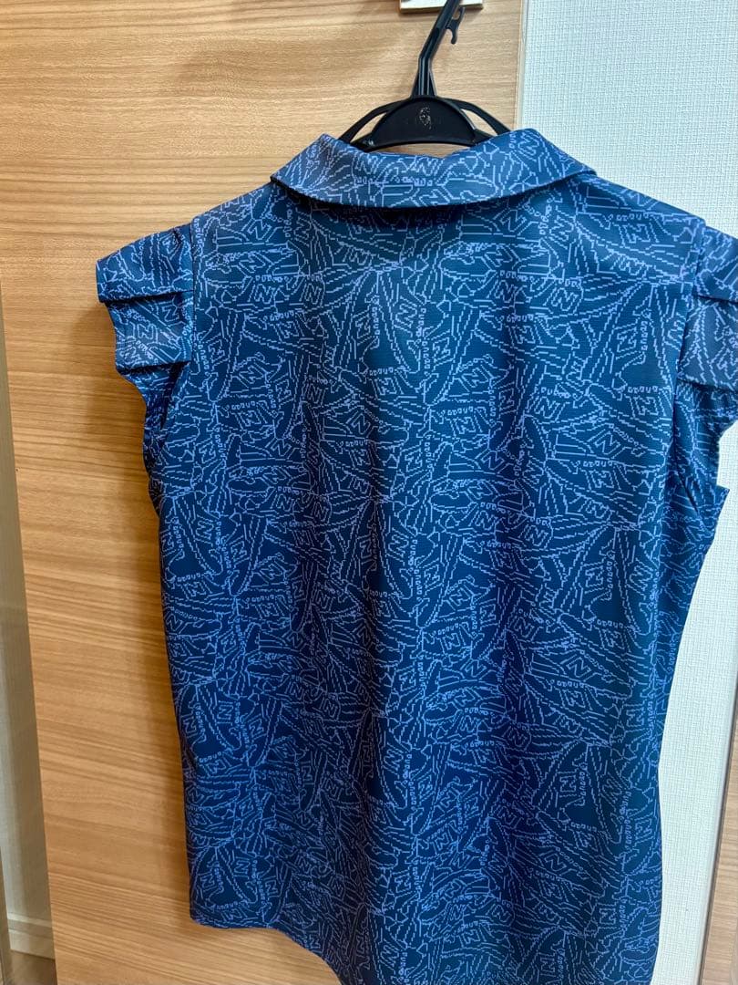 【美品】NEW BALANCE GOLF 半袖ポロシャツ ネイビー サイズ0