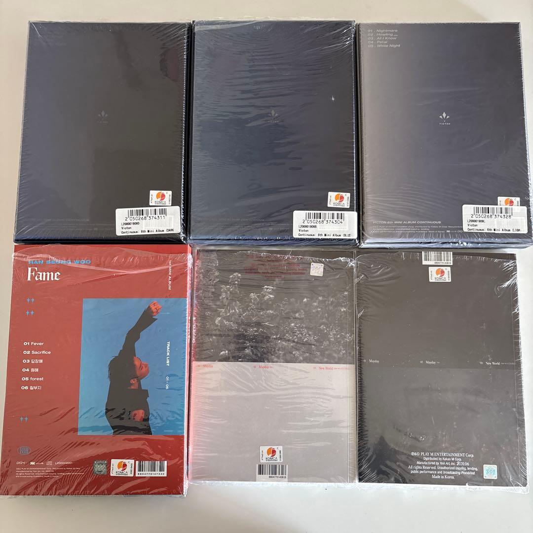 ビクトン　アルバム3枚　ハンスンウ　ソロアルバム1枚　ポスター2枚付き