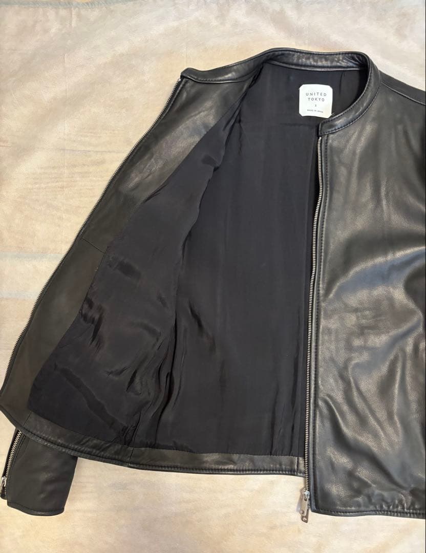UNITED TOKYO 黒 レザージャケット サイズ2 本革 定価3万