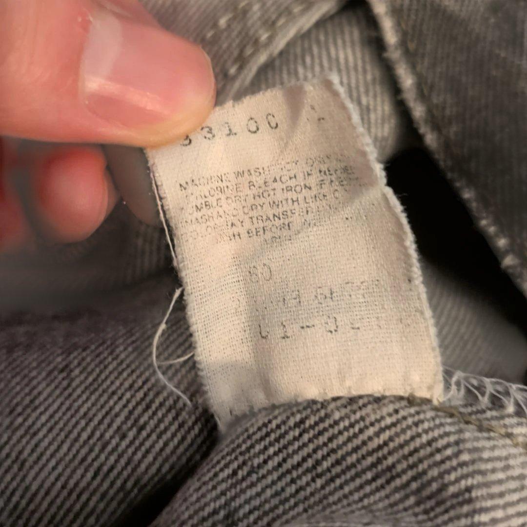 s*様 Levis 先染め ブラックデニム W32L30