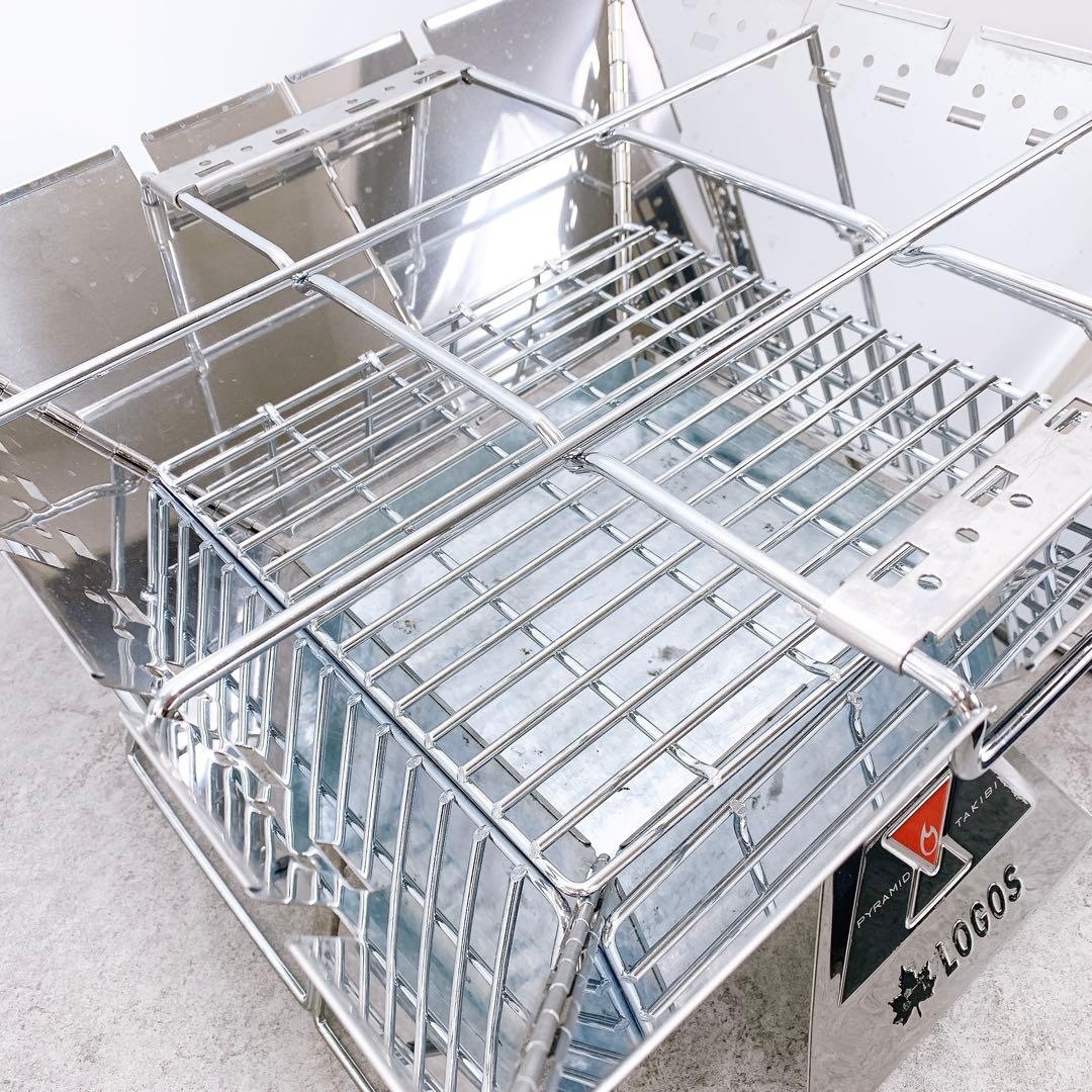 LOGOS ロゴス ピラミッドTAKIBI Lコンプリート BBQ用 焼網付き