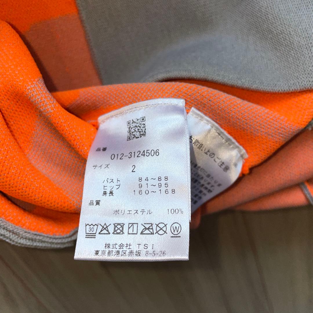 new balance ゴルフワンピース オレンジ/グレー