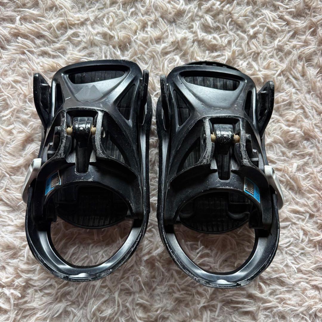 スノーボードビンディング ブラック ステップオンキッズL