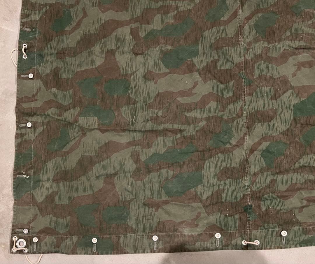 ②40s スイス軍幕 スプリンターカモ ツェルトバーン ミリタリー テント