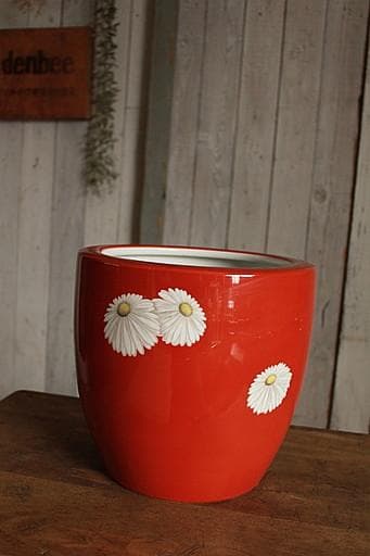 オールドノリタケ　花柄の火鉢　手あぶり　則武