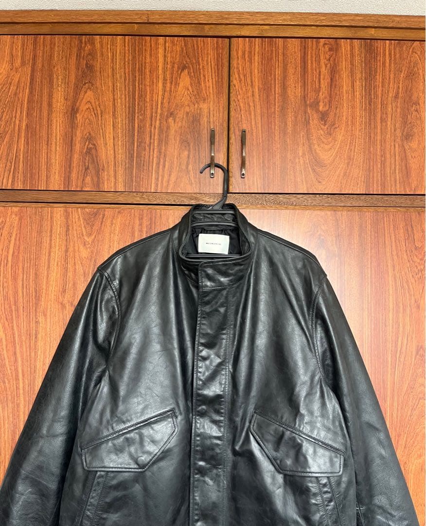 【MAISON SPECIAL】バッファローレザードレスショートモッズ　牛革